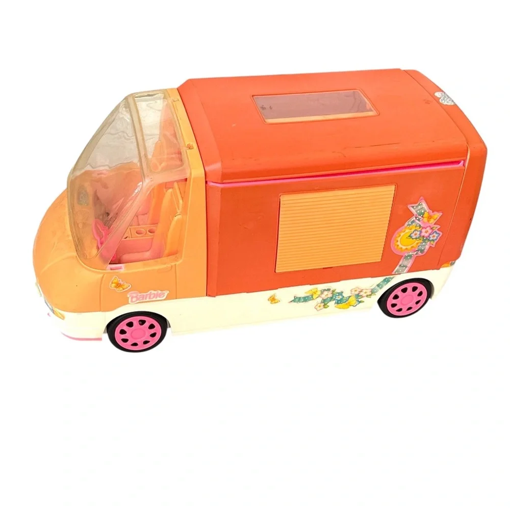 Vintage Barbie Camper Van Opens Up Has Table Bed Kitchenette